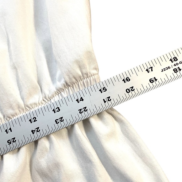 Vintage EJM Limited White Cotton Nautical Style Short Sleeve Dress, Size 8 - Picture 12 of 15